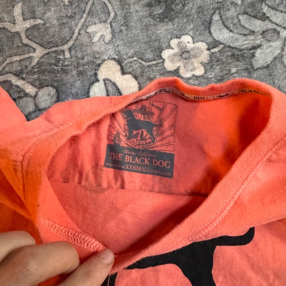 The Black Dog kids top short sleeve size XXS fits  10-12  100% cotton - Picture 3 of 7